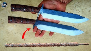 Turning a Drill Bit into Two Sharp Knives