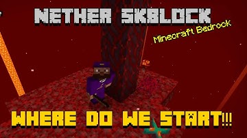 Skyblock, but we start in the Nether. EP1