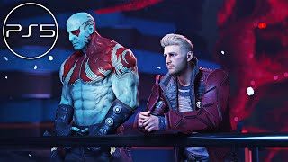 Star-Lord & Drax Emotional Scene Guardians of the Galaxy PS5 4k 60fps