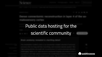 webKnossos - Public data hosting for the scientific community