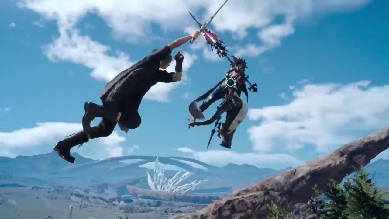 FFXV Update 1.21 - Training against Lvl 120 Aranea (Final Exam)