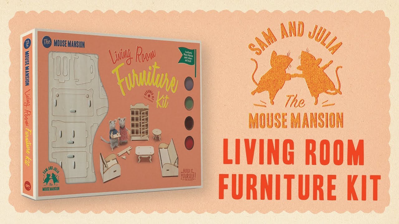 The Mouse Mansion - Complete Craft Kit for Living Room