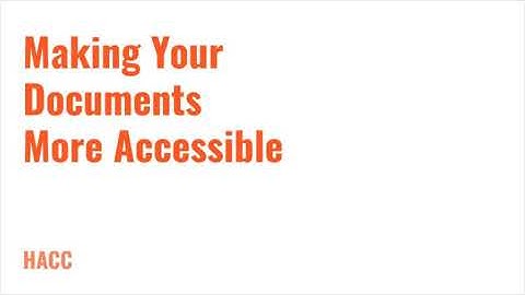 Accessibility - Using Headings in Word