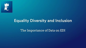 Equality, Diversity and Inclusion | Engineering | The importance of Data | Tanvir Hussain