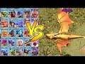 NEW BOSS DRAGON Vs. ALL TROOPS!! "Clash Of Clans" New Update Halloween!