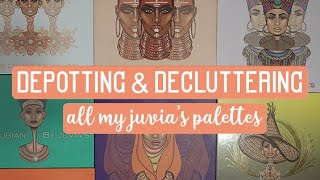 Depotting & Decluttering ALL my JP Eyeshadow Palettes