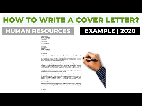 How To Write a Cover Letter For a Job in Human Resources? | Example