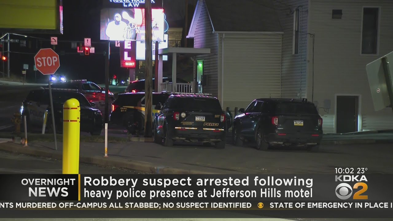 Robbery suspect arrested after being found in Jefferson Hills motel ...