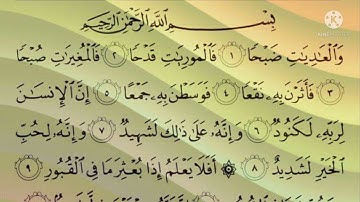 سورة العاديات الشيخ سعد الغامدي | Surah Al-Adiyat