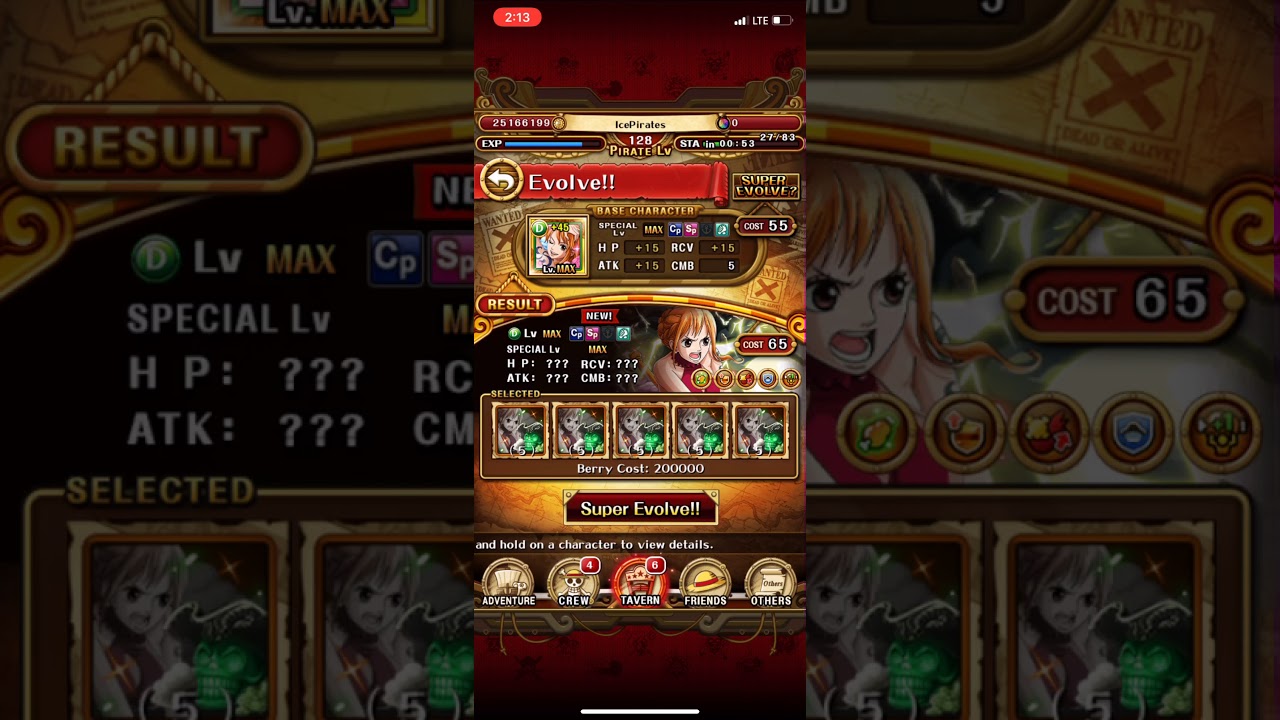 One Piece treasure cruise getting 6+ Nami!!