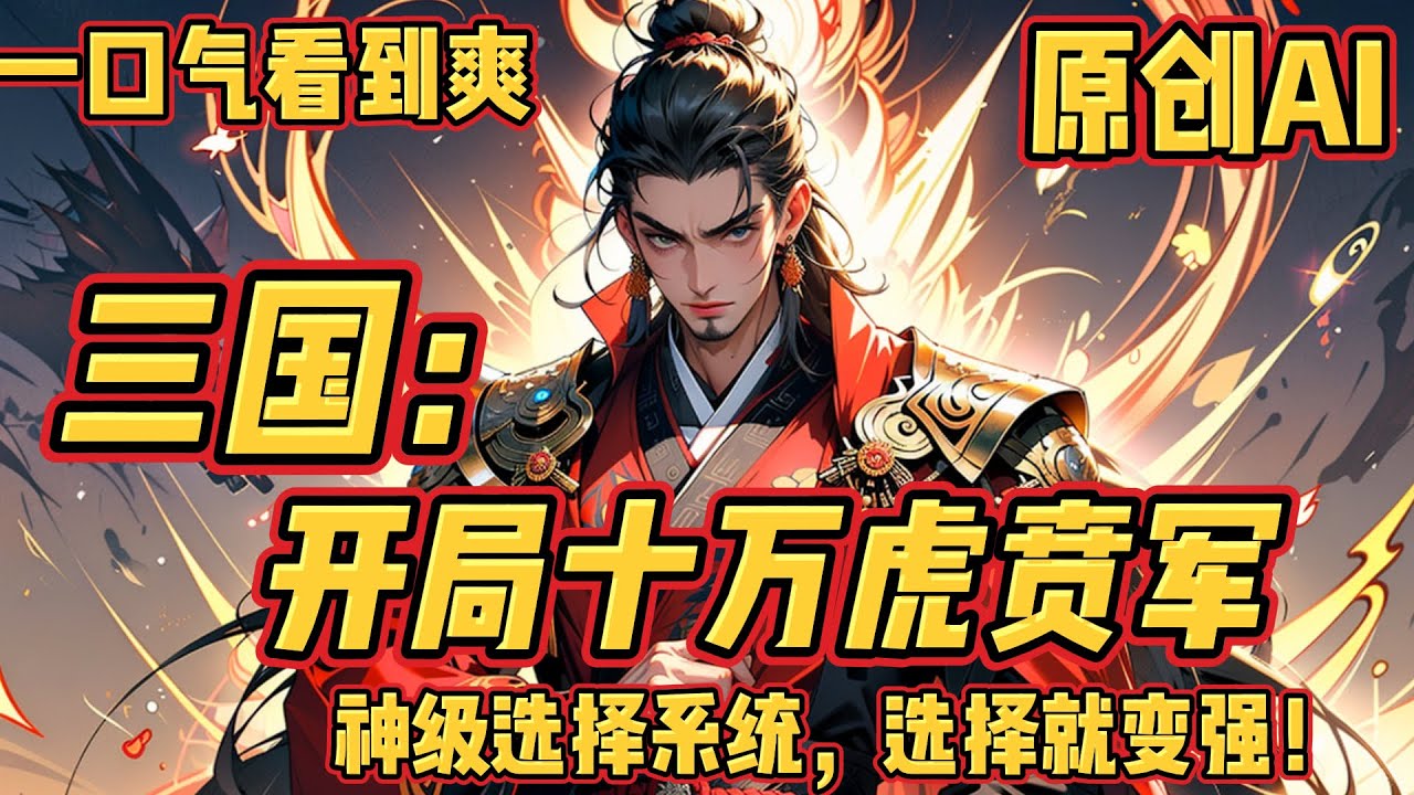 一口气看到爽💥《三国：开局十万虎贲军》1-300：一觉醒来，重生三国时期，成为幽州的代郡守备大将，开局被乌桓入侵，幸而觉醒神级选择系统，选择就变强！#爽文 #热血 #系统 #吹雪说漫