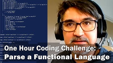 One Hour Coding Challenge: Parse a Functional Language 1/4