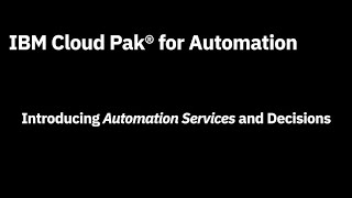 Introducing Automation Services and Business Decisions