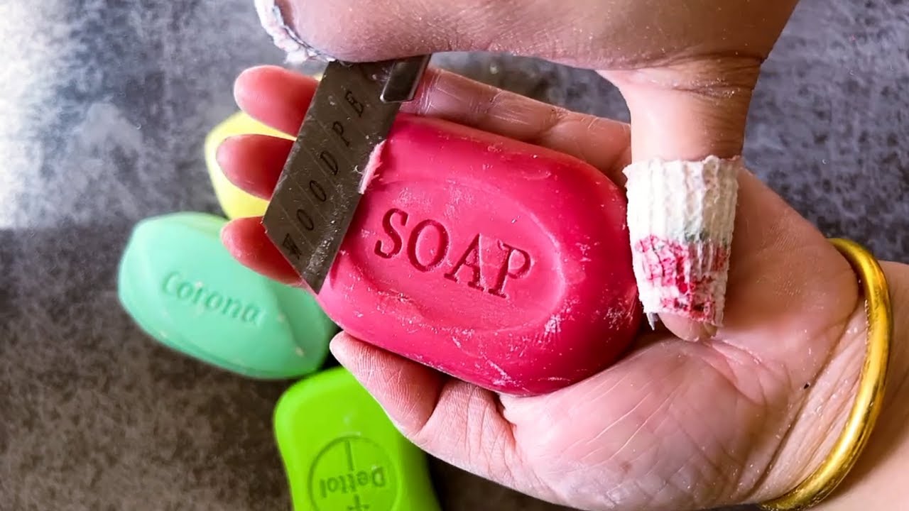 Oddly Satisfying Soap Cutting ASMR | 10 Minutes Deep Relaxation