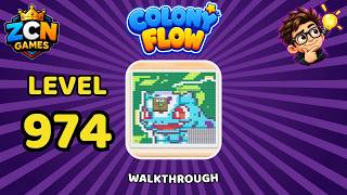 Colony Flow Level 974 Walkthrough | New Update | Full Solution