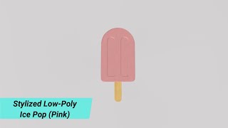 Stylized Low-Poly Ice Pop