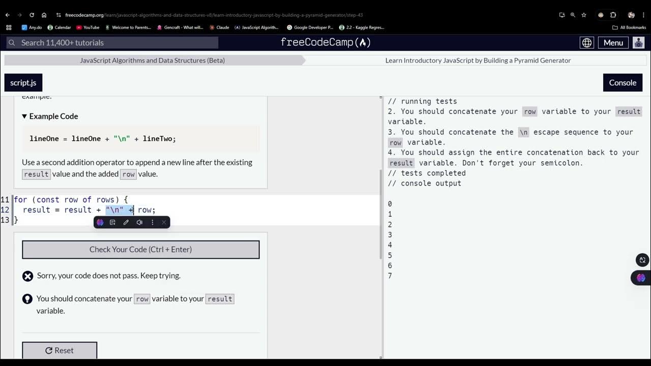 Building a Pyramid Generator Javascript 43 - YouTube