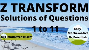 Introduction to Z Transform: Statement and Solved Problems  | LECTURE 20: Part 1/2