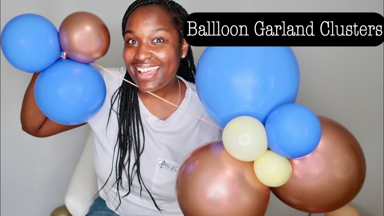 How I make Balloon Garland Clusters / Fillers