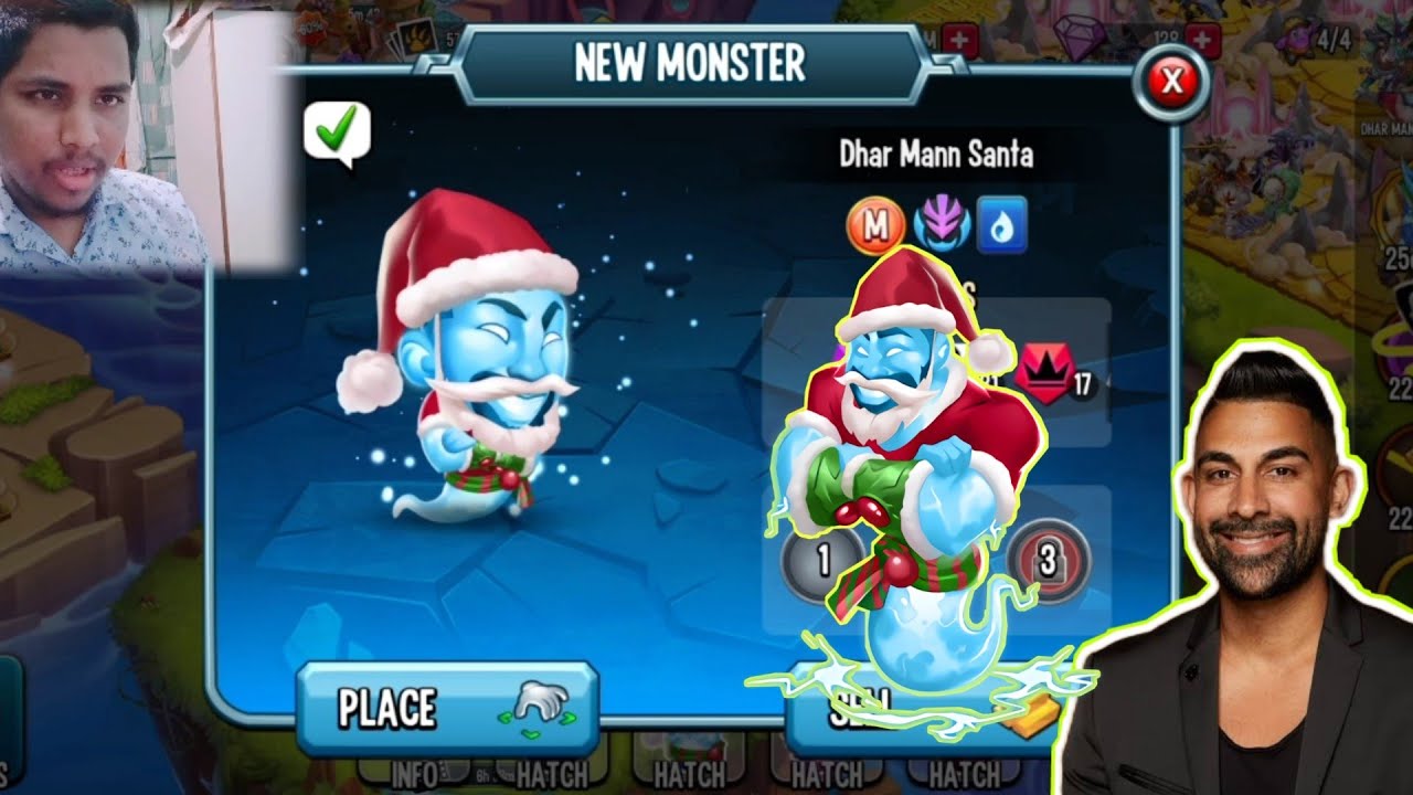 Hatch Dhar Mann Santa 😭😁 monster legends gameplay 