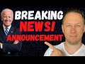 BREAKING NEWS: from President Biden! Fourth Stimulus Package Update, Daily News, Stock Market Update