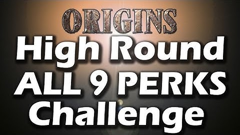ORIGINS Gameplay SOLO High Rounds + All 9 Perks - Black Ops 2 Zombies (PART 1)
