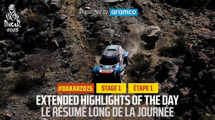 Le résumé de l'Étape 1 présenté par Aramco - #Dakar2025