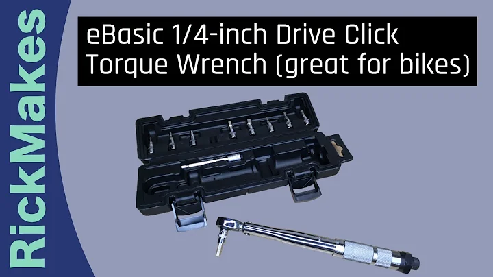 eBasic 1/4-inch Drive Click Torque Wrench (great for bikes)