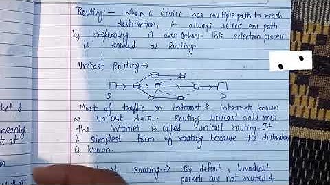 What is routing? | unicast, broadcast, multicast | Computer Networks | Lec-27