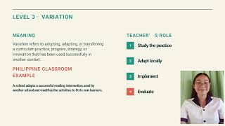 Unit III. From Framework to Practice: The Teacher’s Role in the Philippine Curriculum Implementation
