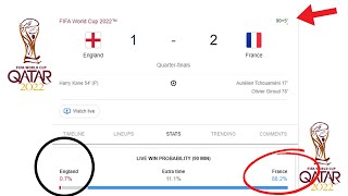 England 1-2 France  World Cup 2022: Odds Performance live ; Was the game there for the taking ?