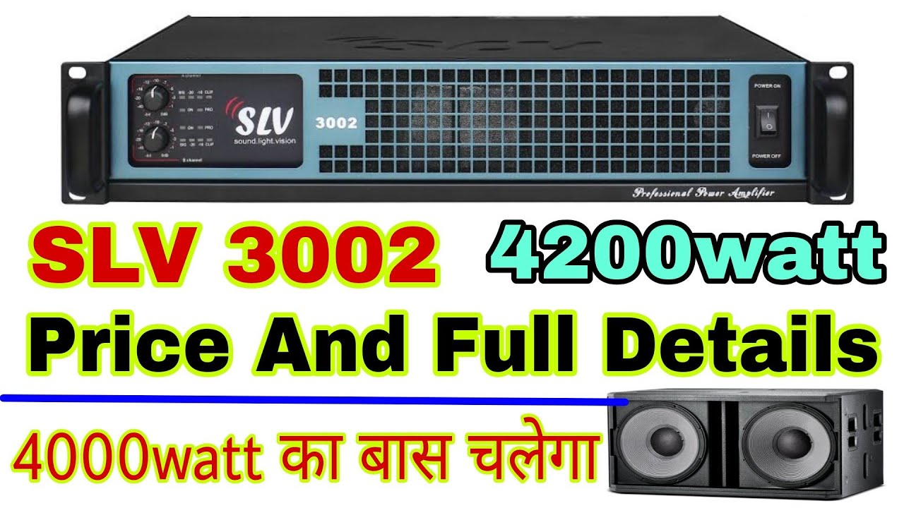 SLV 3002 Price And Review SLV 4200watt Dual Amplifier Dj Rock YouTube