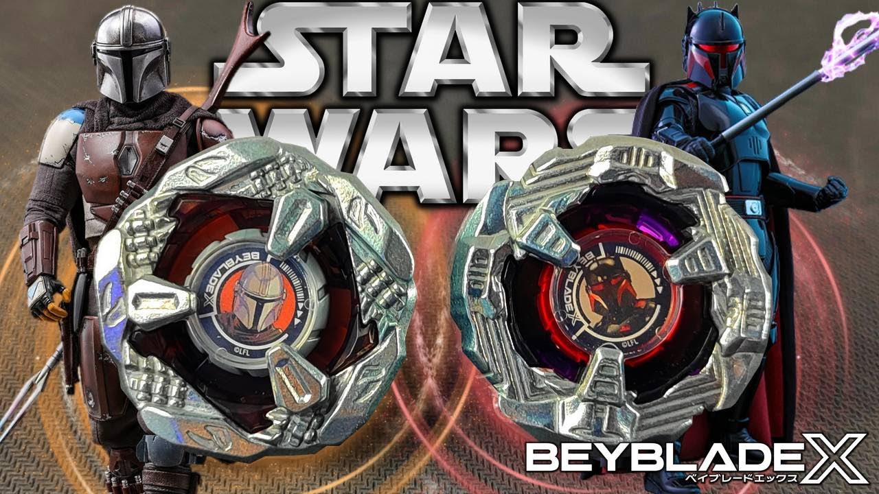 STAR WARS X BEYBLADE X COLLAB BEYS ! Unboxing Mandalorian & Moff