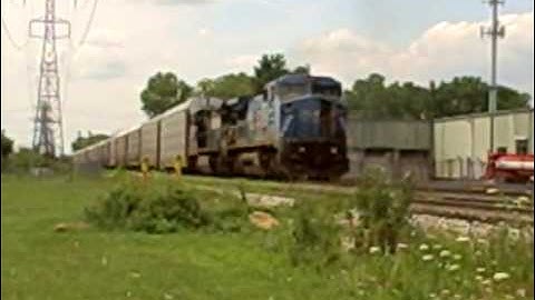 NS 122 (7-30-09) NS 8401 conrail C40-8W leading!
