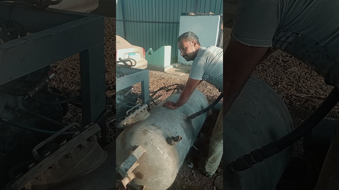 محرك يعمل بالهواء المضغوط تحت رعاية المخترع المصري احمد ترك