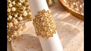 How to Make a Stunning Hexagonal Pondo Stitch Lace Ring