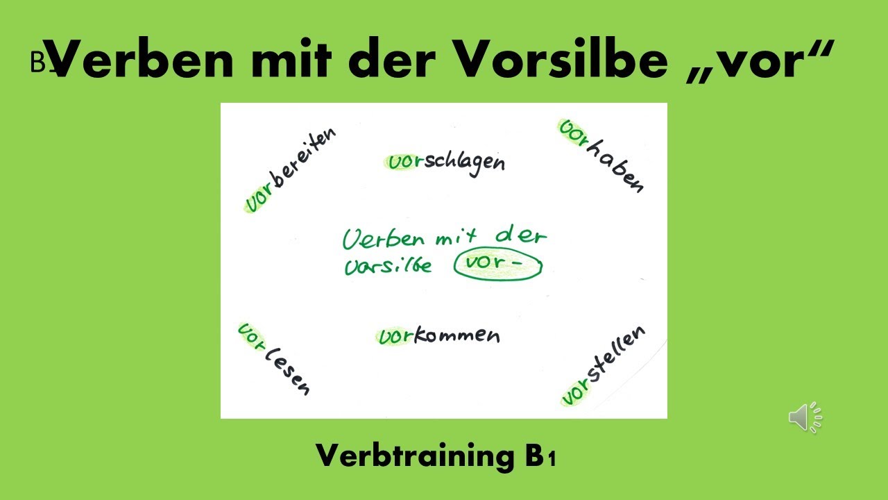 Verben mit der Vorsilbe „vor\