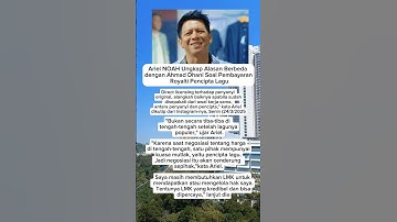 Ariel NOAH Ungkap Alasan Berbeda dengan Ahmad Dhani Soal Pembayaran Royalti Pencipta Lagu #shorts