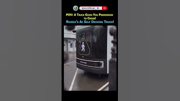 Self Driving Truck With a GIANT LED Face—Only in Russia 🇷🇺🔥