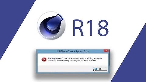 حل مشكلة فقدان ملف libmmd.dll في برنامج C4D R18