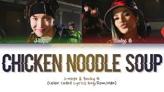 BTS J-Hope - Chicken Noodle Soup (feat. Becky G) (Color Coded Lyrics Eng/Rom/Han/Esp)