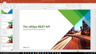 vRealize Operations Manager API Introduction w/ John Dias (@johnddias)
