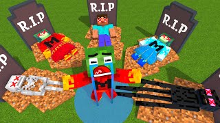 Monster School :Baby Zombie x Squid Game Doll R.I.P All - Minecraft Animation