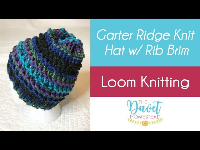 Loom Knit Hat with Ribbed Brim - KB Looms Blog