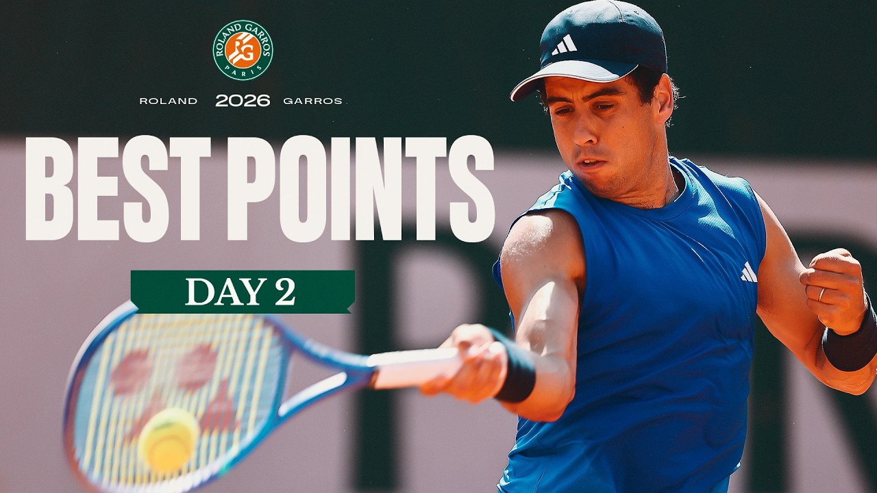 Best Points Of The Day | Day 2 | Roland-Garros 2026