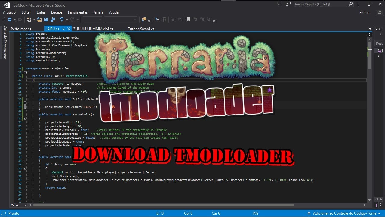 Project MOD #1 Download TmodLoader - YouTube