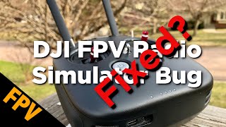 How to Fix the DJI FPV Radio Transmitter + Flight Simulator Bug