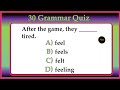 30 grammar mixed quiz  english exercise  test your english  no1 quality english