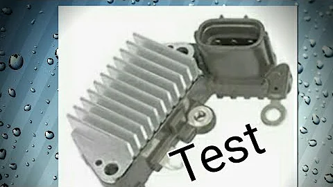 Alternator Voltage Regulator Test