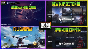 BGMI SPIDERMAN MODE COMING FULL GAMEPLAY | NEW 8V8 TDM & NEW MAP UI | BGMI | TAMIL | Epic Gamers YT